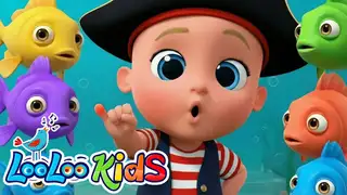  thumbnail: Once I Caught a Fish Alive + Baby Shark - Learn Numbers + Surprise Eggs - Kids Songs - LooLoo Kids