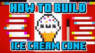  thumbnail: How To Build A Cute Ice Cream Cone - Minecraft Art