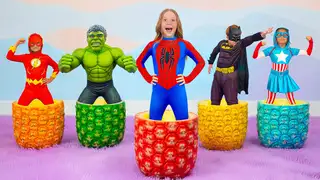  thumbnail: Nastya and her Superhero Friends help everyone and save the day.