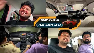  thumbnail: Aaj Gaon se Thar roxx ki test drive lene gye | Pravesh Yadav vlog #tharroxx