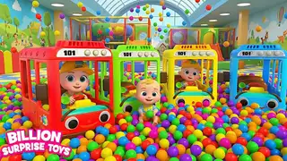  thumbnail: Wheels On The Bus Balloons + Johny Johny Yes Papa - Learn Colors - Kids Songs and Nursery Rhymes