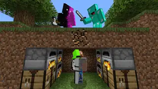  thumbnail: Minecraft Speedrunner Swap VS 2 Hunters