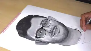  thumbnail: Drawing @CarryMinati  😍 ( Timelapse Video )