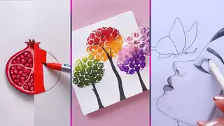  thumbnail: 12 Art Hacks That Work Extremely Well  || Easy painting ideas for beginners  #drawing #art