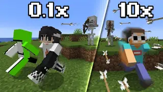  thumbnail: Minecraft, But The Game Speed is Random...